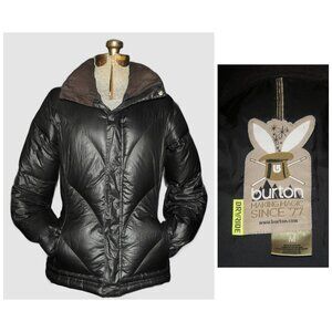 Women's/Jr Girls Burton Dryride Blaze Goose Down Puffer Jacket Black Size MED